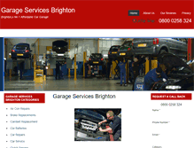 Tablet Screenshot of garage-brighton.co.uk